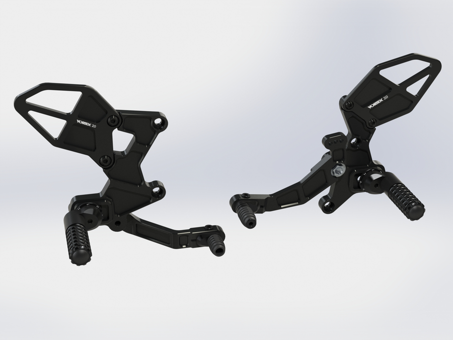 Vortex RS433K Adjustable Rearsets — Kawasaki Ninja 400 (EX400) / Ninja 500 (EX500)