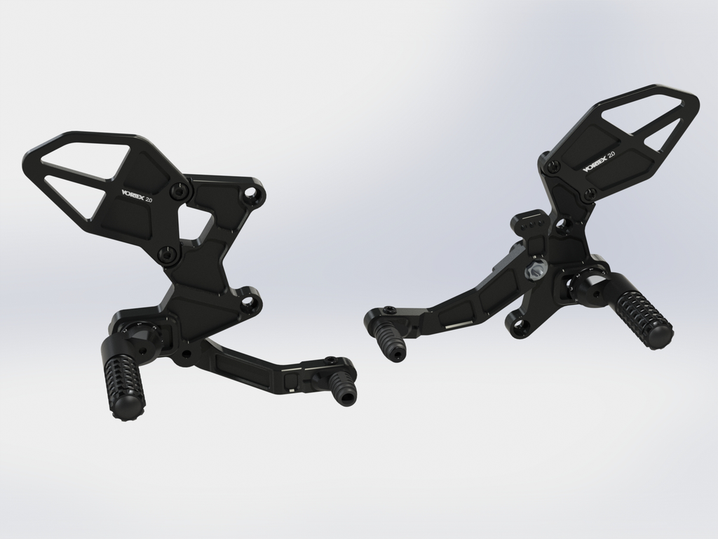 Vortex RS433K Adjustable Rearsets — Kawasaki Ninja 400 (EX400) / Ninja 500 (EX500)