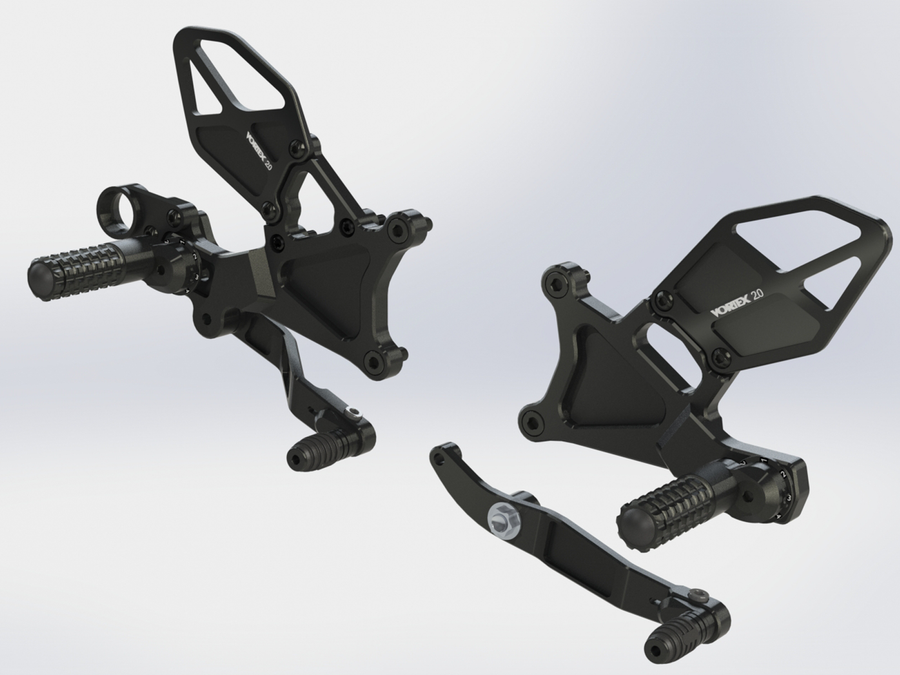 Vortex RS634K Adjustable Rearsets — Yamaha YZF-R6