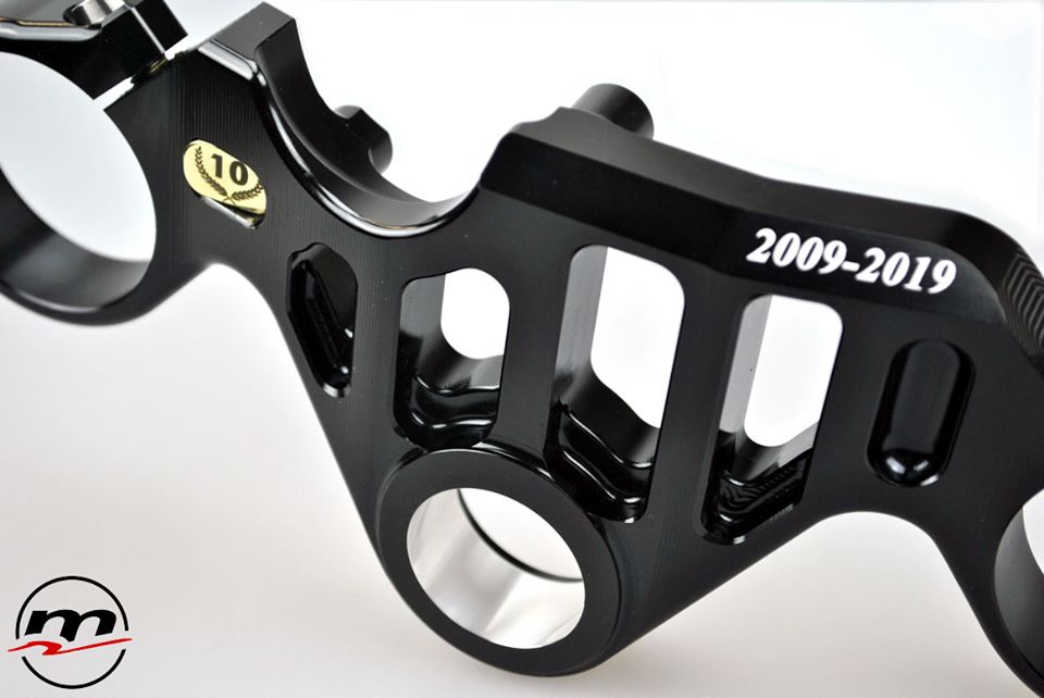 Melotti Racing 10th Anniversary Road Top Triple Clamp for Aprilia RSV4 (2009-2019)