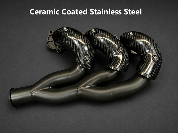 Triumph Rocket 3R & GT 2500cc Titanium, Stainless Steel or Cermic Exhaust Manifold