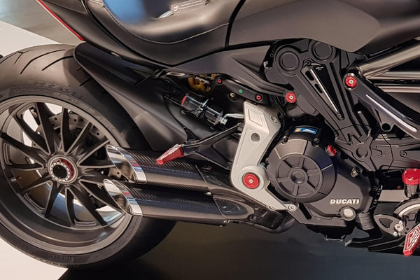 CNC RACING | Rear shock absorber tank holder Ducati XDiavel bicolor