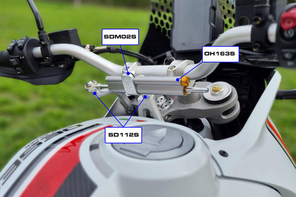 CNC RACING | Steering damper kit Ducati DesertX
