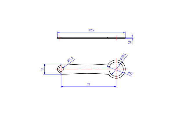 CNC RACING | Fluid tank mounting bracket