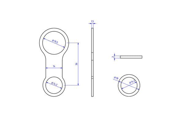 CNC RACING | Fluid tank mounting bracket