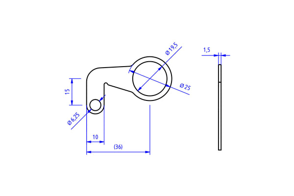 CNC RACING | Fluid tank mounting bracket