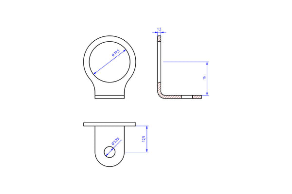 CNC RACING | Fluid tank mounting bracket