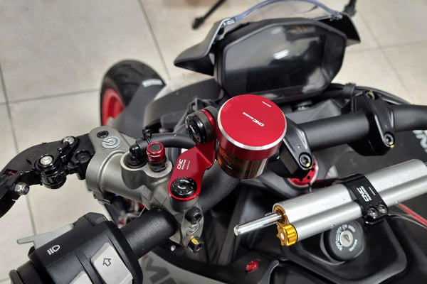CNC RACING | Bracket kit for clutch and brake fluid tank Ducati Monster,Streetfighter V4 and V2