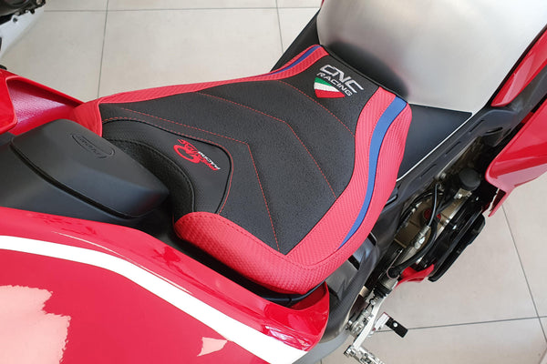 CNC RACING | Seat cover Ducati Panigale V4 - Pramac Racing Limited edition