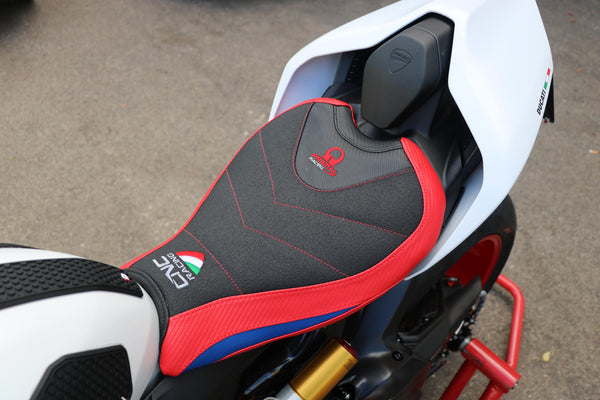 CNC RACING | Seat cover Ducati 955 Panigale V2 - Pramac Racing Limited edition