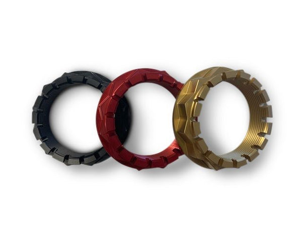 Superlite CNC Machined Rear Aluminum Axle Nut Set - Ducati