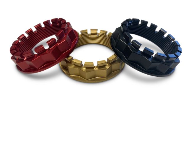 Superlite 48mm CNC Machined Rear Aluminum Axle Nut Set - Ducati