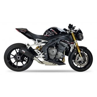 IXIL  RCR ROUND CARBON EXTREME SLIP ON EXHAUST TRIUMPH SPEED TRIPLE 1200 RS-RR 2021-2024 / GT4270C