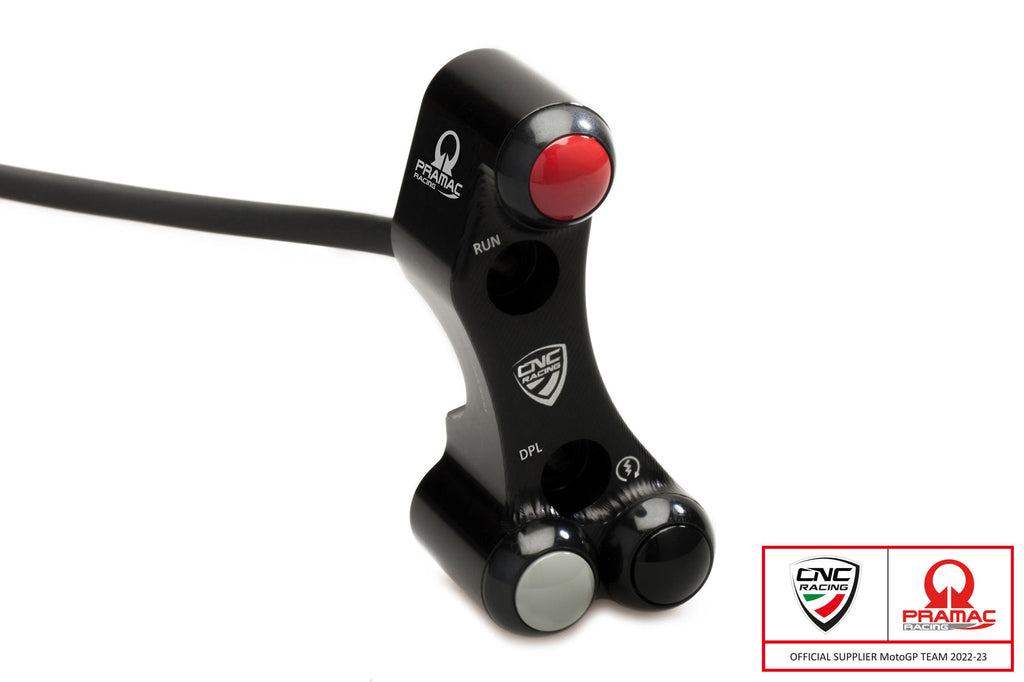 CNC RACING | Right handlebar switch - OEM and RCS Brembo brake master cylinder - Pramac Racing limited Edition