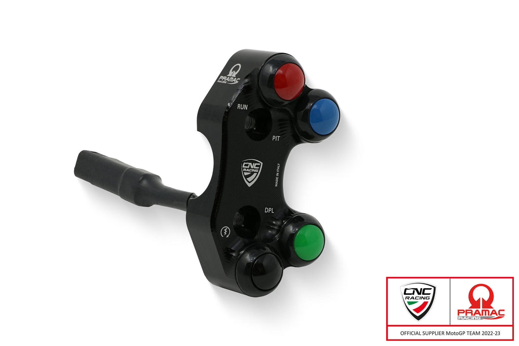 CNC RACING | Right handlebar switch Ducati Panigale V4R - OEM and RCS Brembo brake master cylinder - Pramac Racing Limited Edition