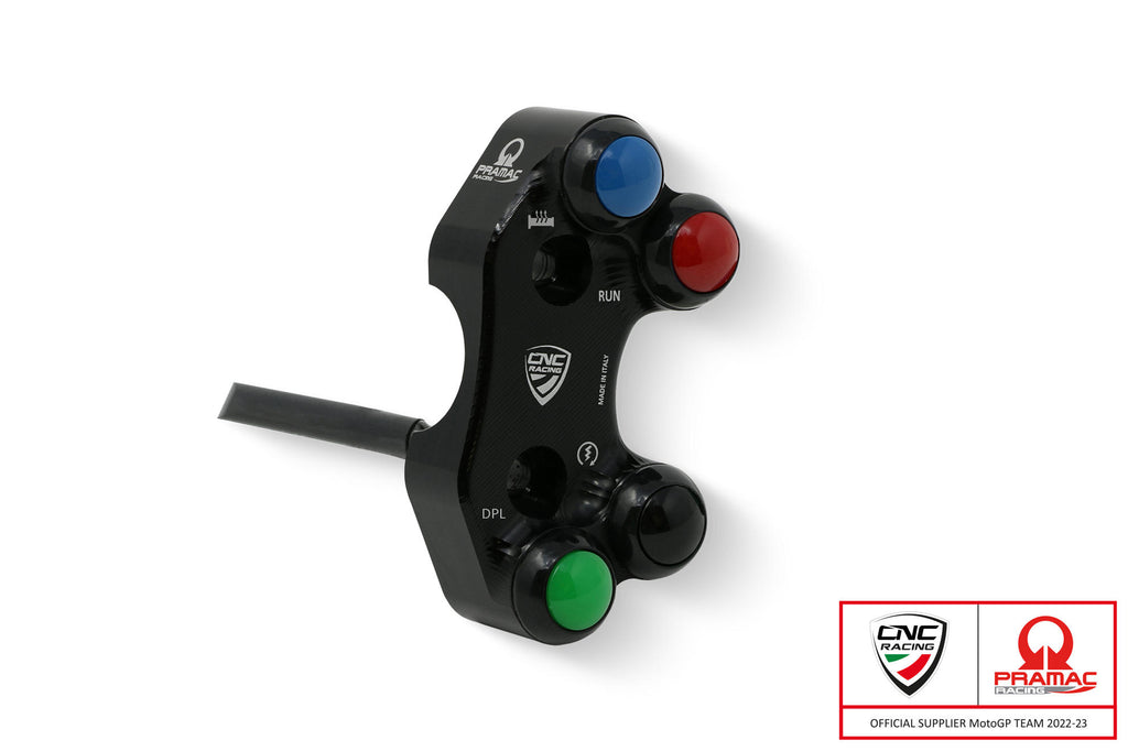 CNC RACING | Right handlebar switch Ducati - OEM and RCS Brembo brake master cylinder Pramac racing Limited Edition