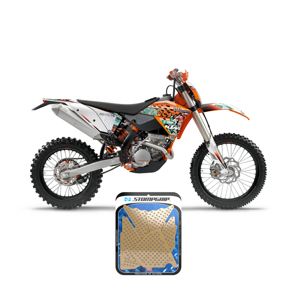 STOMPGRIP KTM 250 XC-F 07-10 Dirt Bike 3D Griptape Kit (0048-9)