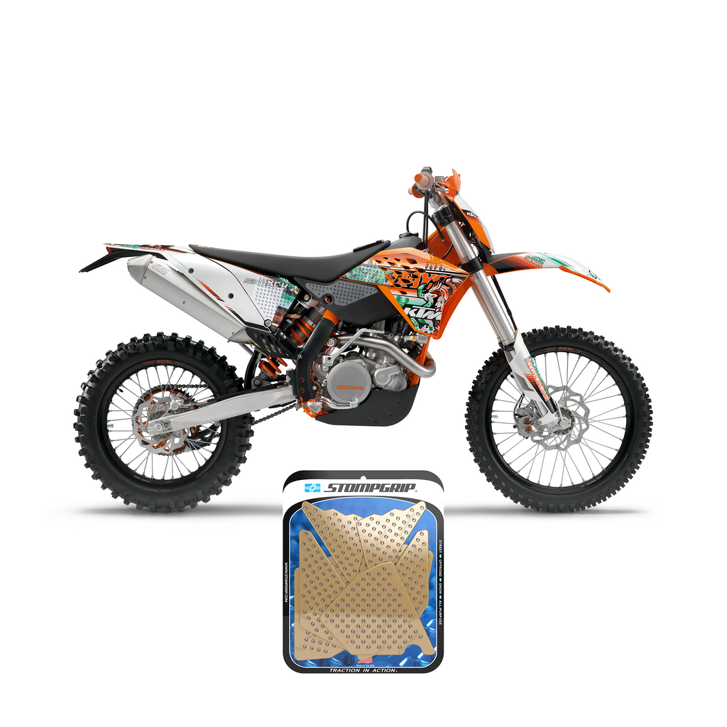 STOMPGRIP KTM 500/530 XC-W / 450 SMR 08-11 Dirt Bike 3D Griptape Kit (0048-13)