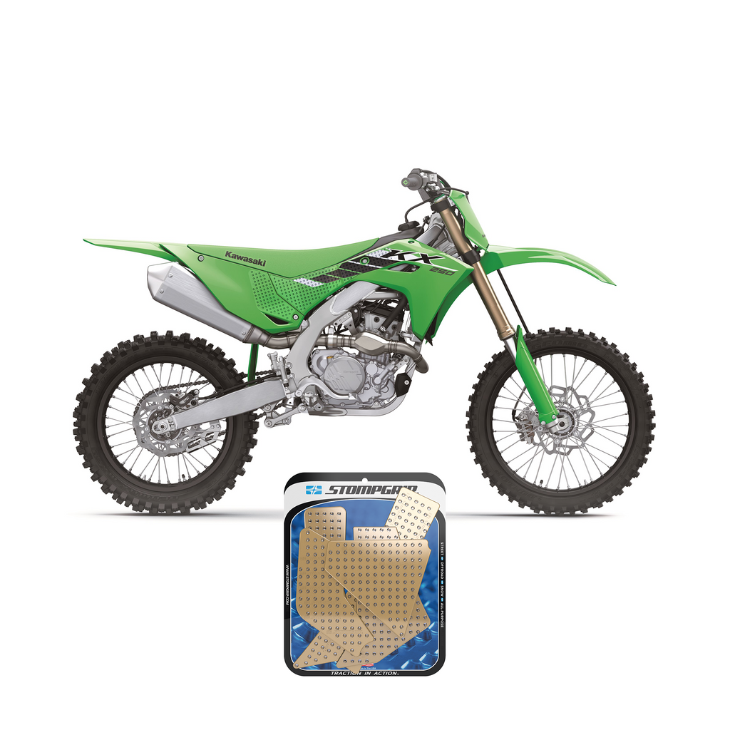 STOMPGRIP Kawasaki KX 250/X 25-26 Dirt Bike 3D Griptape Kit (0095-1)