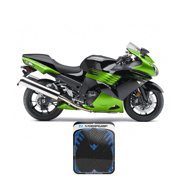 STOMPGRIP Kawasaki Ninja ZX-14 / ZZR 1400 ABS 06-11 Tank Grips (0033)