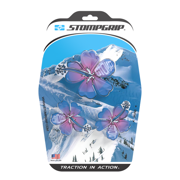 Snowboard Stomp Pad : Cute : Traction : HIBISCUS