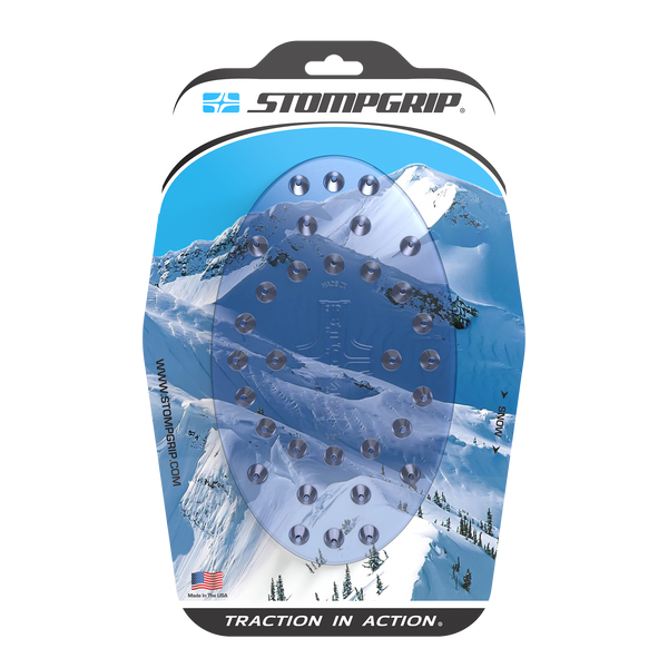 Snowboard Stomp Pad : Clear : Spiked : OVAL