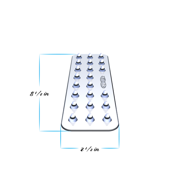 Snowboard Stomp Pad : Clear : Spiked : MAXI PAD