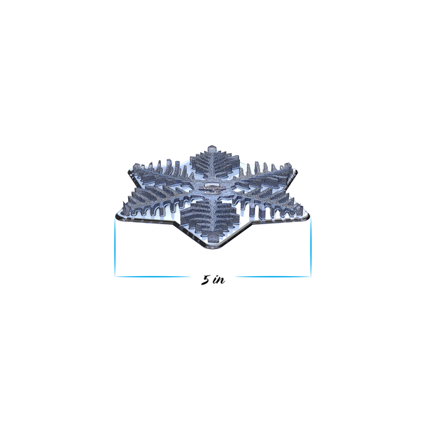 Snowboard Stomp Pad : Clear : Traction : SNOWFLAKE
