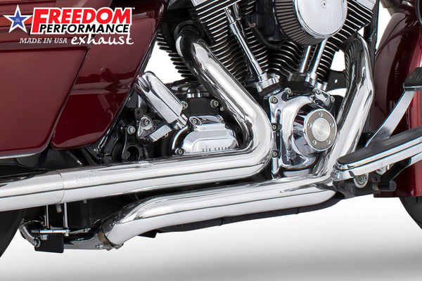 Freedom Performance HARLEY TOURING RIGHT SIDE TUCK & UNDER TRUE-DUAL HEADERS Fits '95-Present