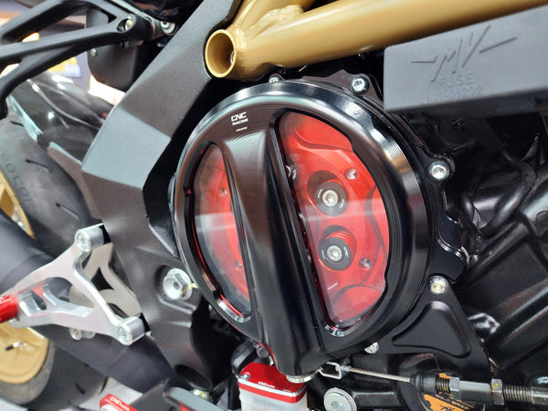 CNC RACING | Clear clutch cover MV Agusta - cable control