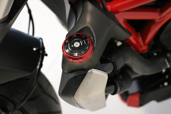 CNC RACING | Radiator cap cover Ducati BICOLOR