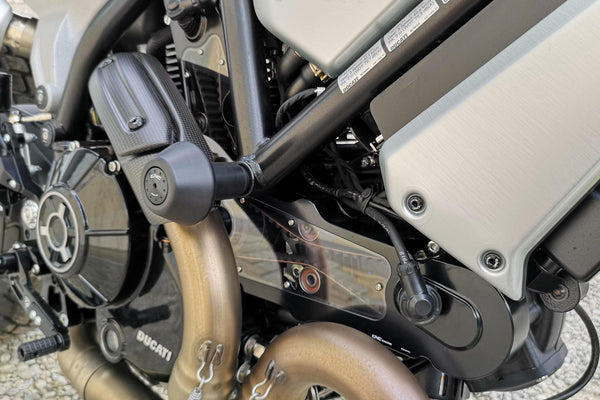 CNC RACING | Protection pads for engine, frame and fairing Ducati