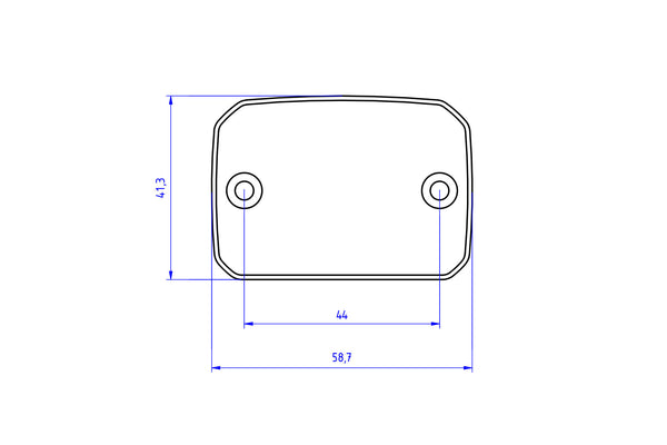 CNC RACING | Front brake fluid reservoir cap Ducati DesertX