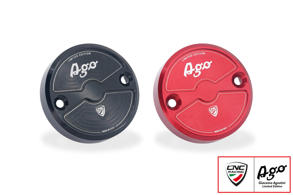 CNC RACING | Front brake fluid reservoir cap Ø56 - Giacomo Agostini Limited Edition