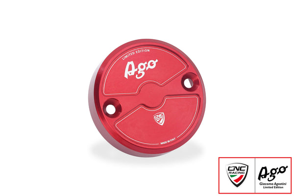 CNC RACING | Front brake fluid reservoir cap Ø56 - Giacomo Agostini Limited Edition