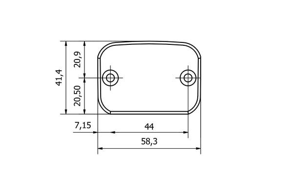 CNC RACING | Front brake fluid reservoir cap