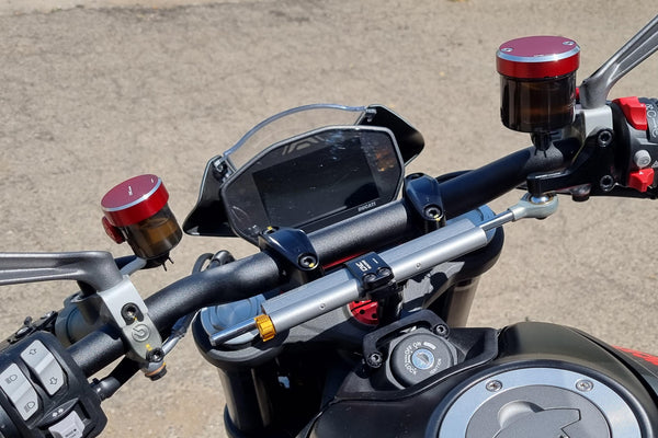 CNC RACING | Fluid reservoir cap front brake Ø56 - BICOLOR