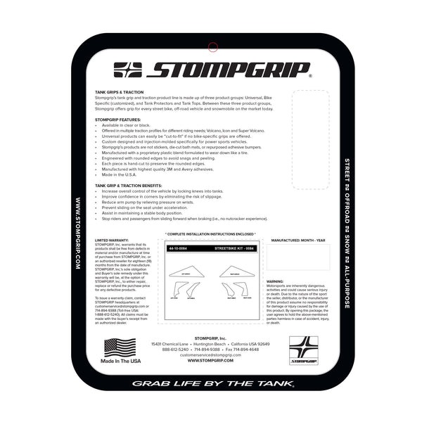 STOMPGRIP Yamaha YZ65 18-26 Dirt Bike 3D Griptape Kit (0084)