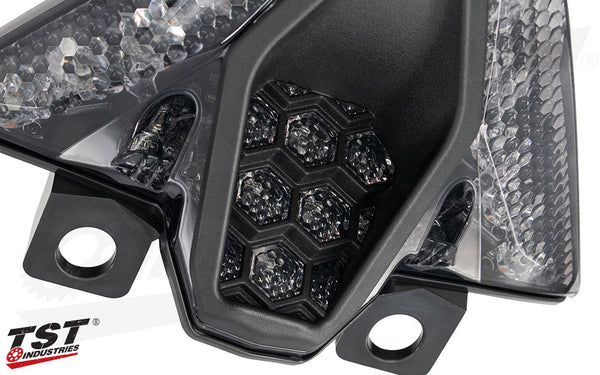 TST Programmable And Sequential LED Integrated Tail Light For Kawasaki Ninja 500 / Z500 2024+