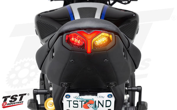 TST Programmable And Sequential LED Integrated Tail Light For Yamaha MT-09 2021-2023