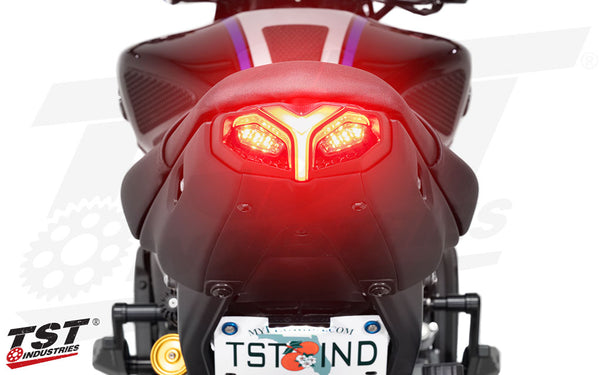 TST Programmable And Sequential LED Integrated Tail Light For Yamaha MT-09 2021-2023