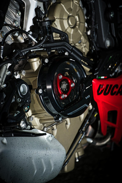 CNC RACING | Clear oil bath clutch cover Ducati Streetfighter V4