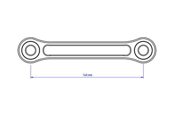 CNC RACING | Tie Rod Rear shock Absorber Lower seat position Ducati Panigale V4