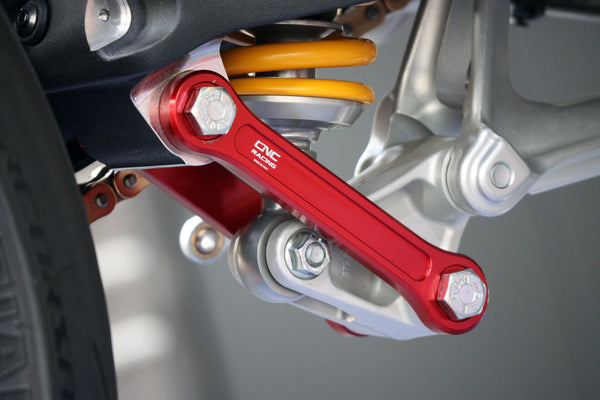 CNC RACING | Tie Rod Rear shock Absorber Lower seat position Ducati Panigale V4