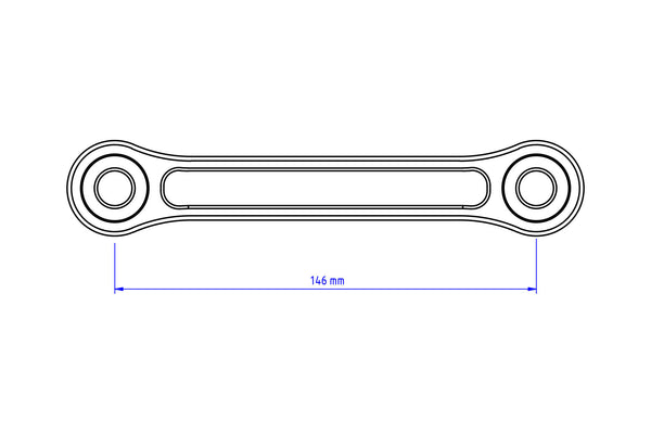 CNC RACING | Tie Rod Rear shock Absorber Lower seat position Ducati Panigale V4 / Streetfighter V4