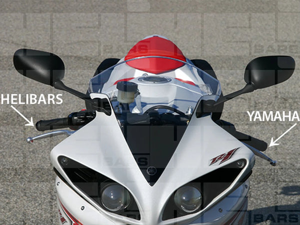 HeliBars Yamaha YZF R1 2009-2014 (TS09037) TracStar Handlebar Risers