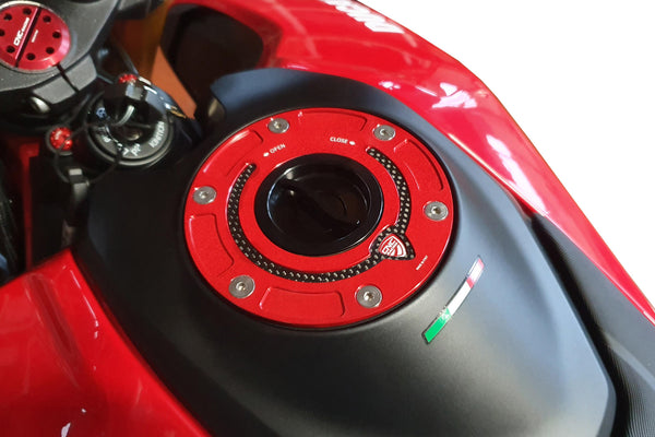 CNC RACING | Fuel tank cap - flange Carbon