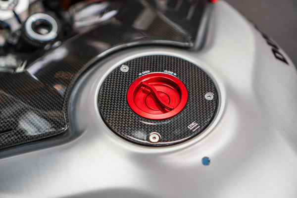CNC RACING | Fuel tank cap - flange CARBON FIBER