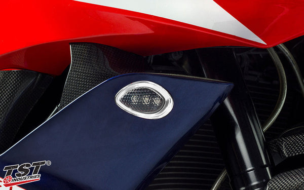 TST LED HALO-1 Flushmount Turn Signals for Honda CBR600RR 2007-2012