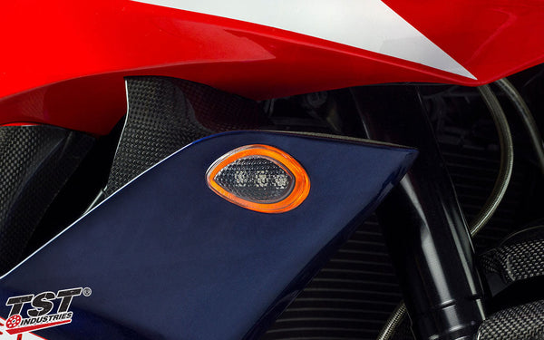 TST LED HALO-1 Flushmount Turn Signals for Honda CBR600RR 2007-2012